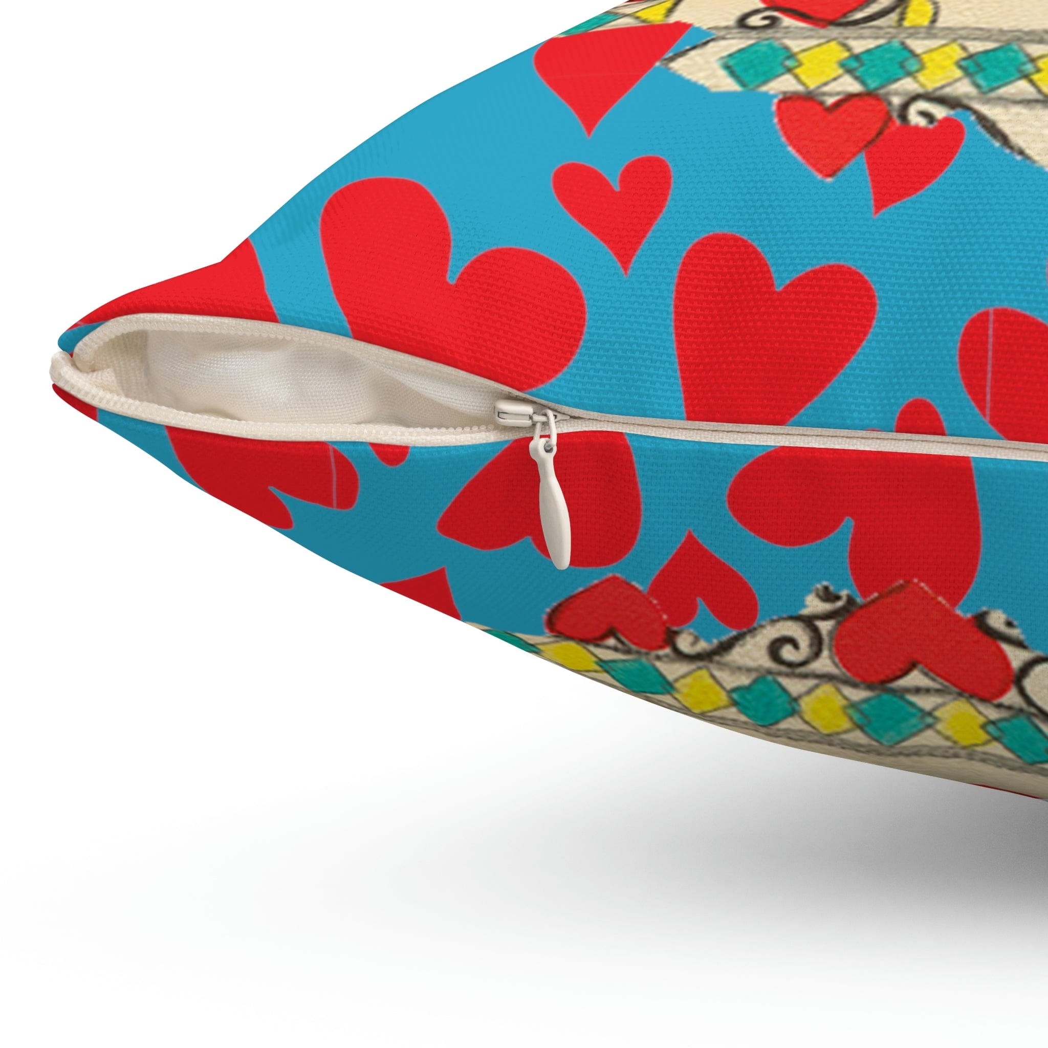 Vintage Valentine, Cuckoo Clock, Birdie, Kitschy Retro Valentine Mod Pillow And Insert Home Decor