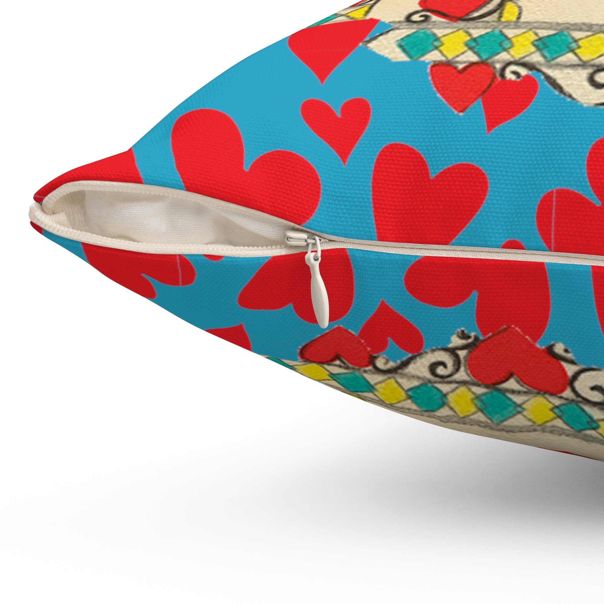 Vintage Valentine, Cuckoo Clock, Birdie, Kitschy Retro Valentine Mod Pillow And Insert Home Decor