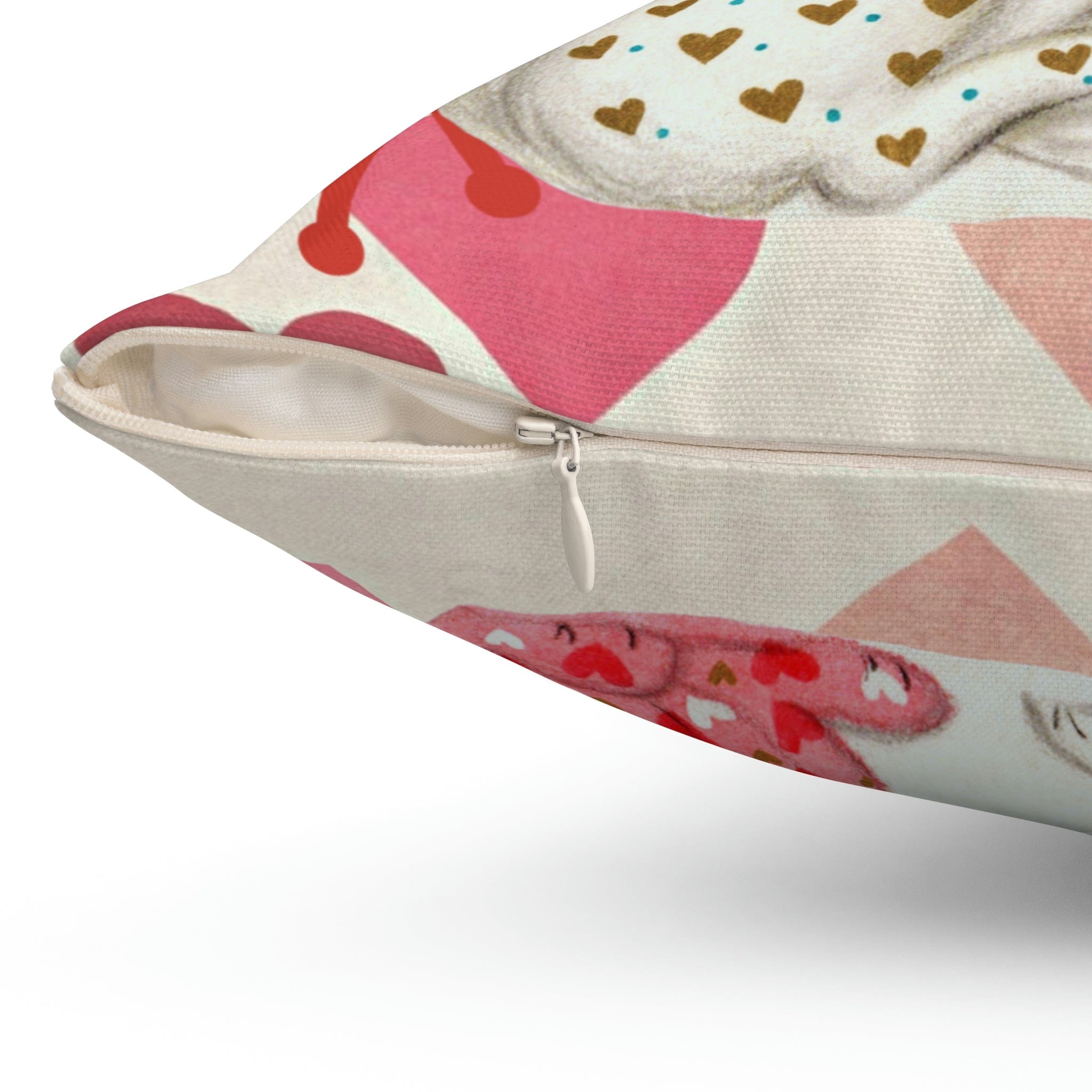 Vintage Valentine, KIttie Cat, Love, Be My Valentine, Hearts, Aged, Kitschy Cute, Valentine Pillow And Insert Home Decor