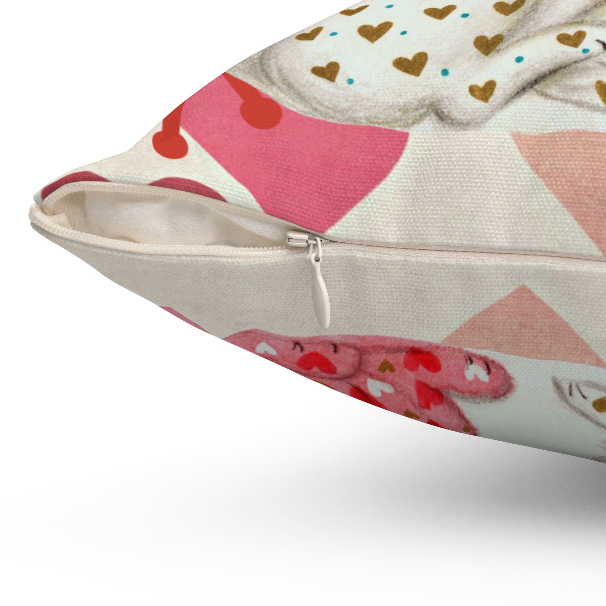 Vintage Valentine, KIttie Cat, Love, Be My Valentine, Hearts, Aged, Kitschy Cute, Valentine Pillow And Insert Home Decor