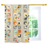 Mid Mod, Pinwheel, Geometric, Beige, Mint Green, Mustard Yellow, Orange, MCM Curtain, Single Panel Curtains W42"x L63" Mid Century Modern Gal