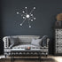 Atomic Starburst, Mid Century Modern Wall Art, Metal Wall Art MCM Sputnik Art Wall Art White / 12 Inch