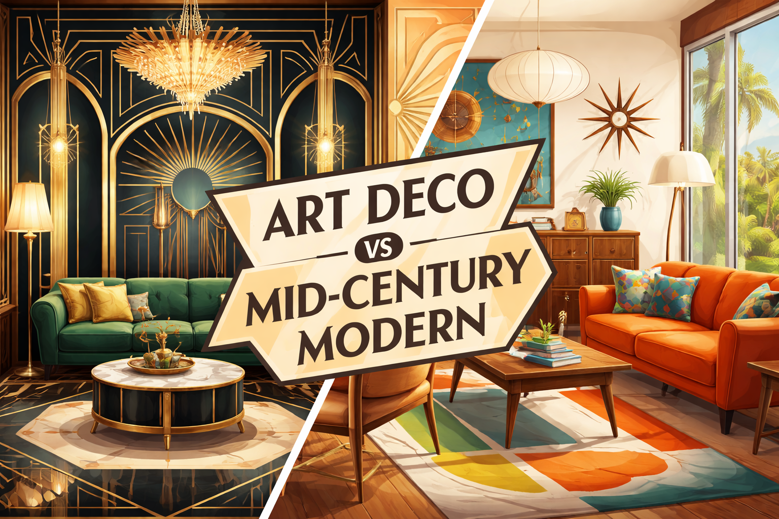 Art Deco vs Mid Century Modern: A Comprehensive Guide