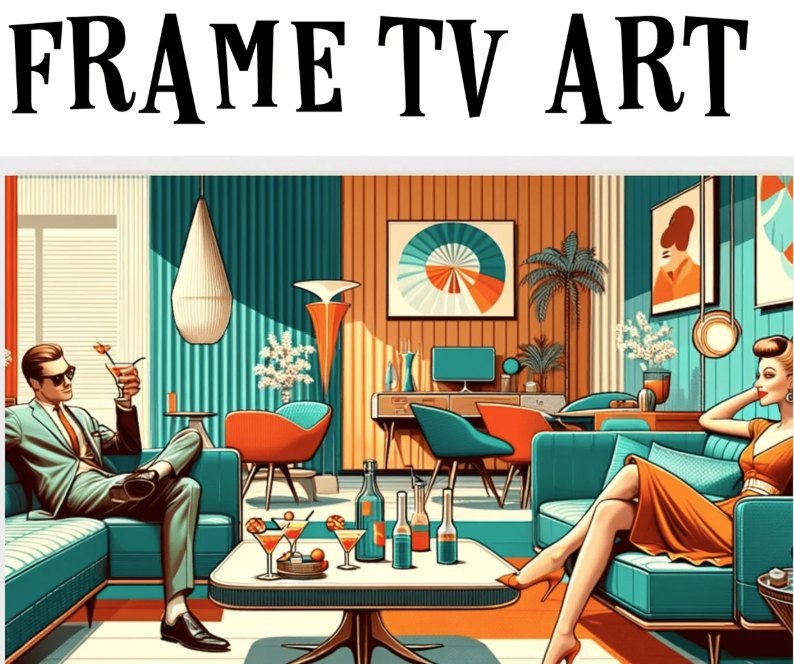 Samsung Frame TV Art: Mid-Mod Edition