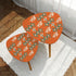 Mid Century Modern Furniture, Sinatra Orange, Teal Geometric Mid Mod Nesting Tables - Mid Century Modern Gal