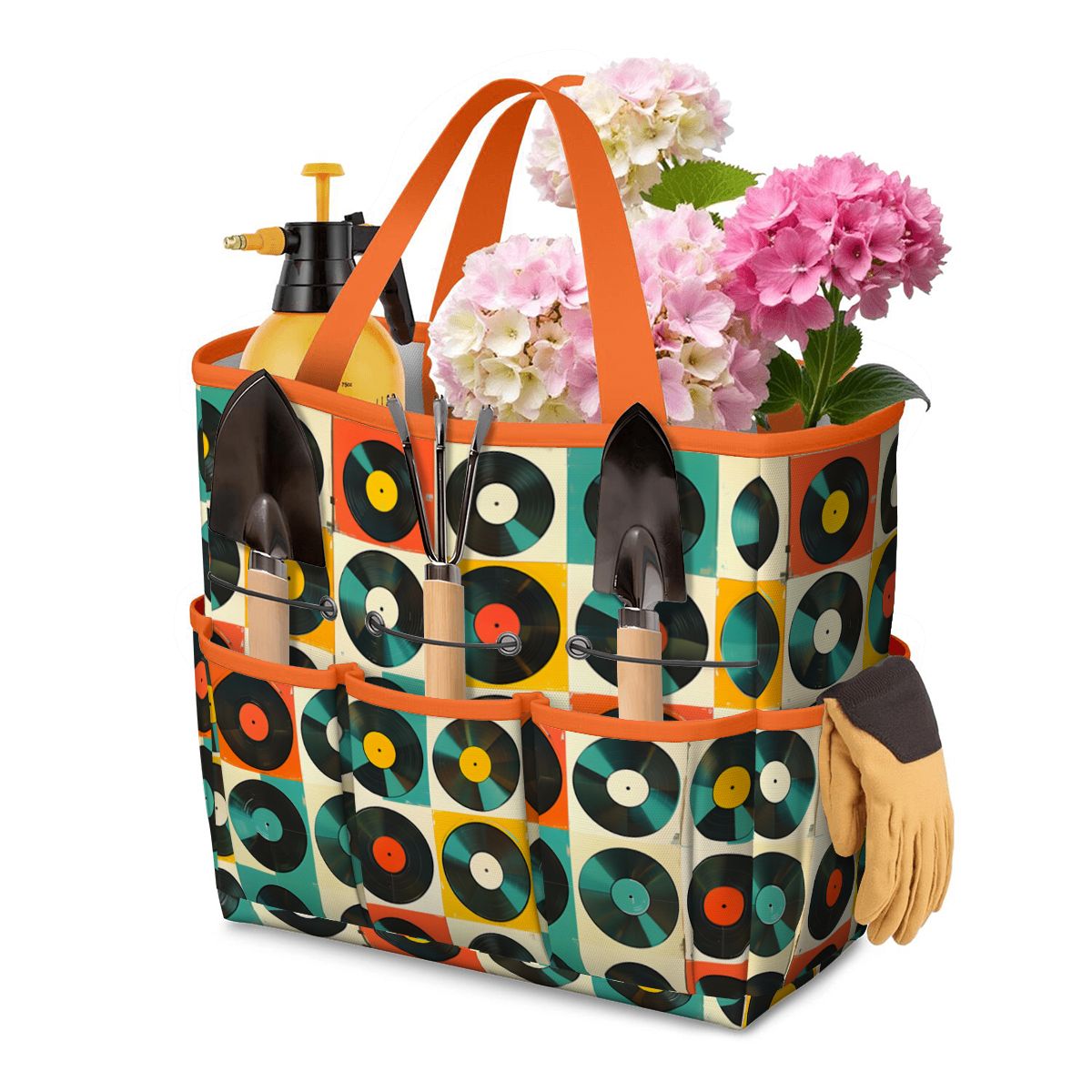 Retro Records, Groovy Mod Garden Tool Bag - Mid Century Modern Gal