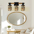 Mid Century Modern Bauhaus Brown Geometric Vanity Light Fixture - Mid Century Modern Gal