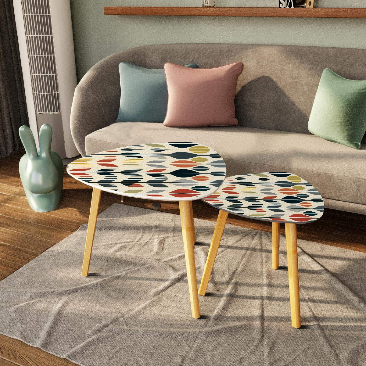 Mid Century Modern Danish Scandinavian Designed Retro Mod Nesting Tables - Mid Century Modern Gal