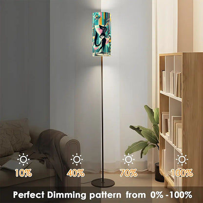 Atomic Cat Martini Mid Century Modern Barware Sexy Atomic Cat MCM Floor Lamp - Mid Century Modern Gal