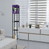 Bride of Frankenstein Retro Mid Mod Horror Buff Purple Halloween Floor Lamp with Shelves - Mid Century Modern Gal