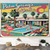 Palm Springs California Flamingo Kitschy Mid Mod Peel And Stick Canvas Self Adhesive Wallpaper - Mid Century Modern Gal
