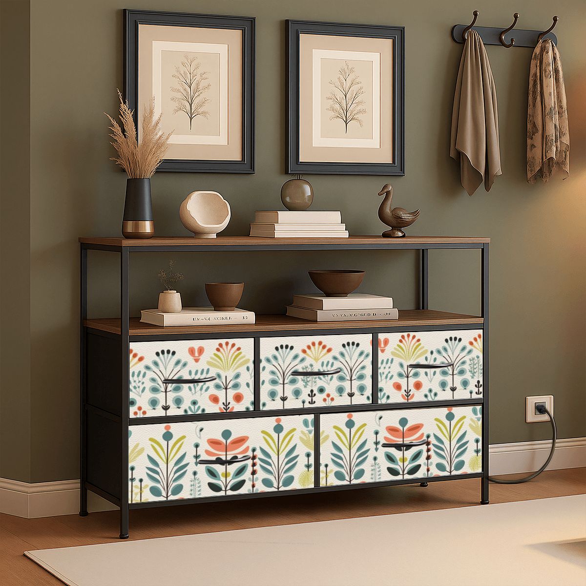 Mid Modern Danish Scandinavian TV Stand Media Console - Mid Century Modern Gal