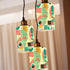 Mid Modern Bahaus Designed Geometric Cylindrical Glass Lampshades - Mid Century Modern Gal