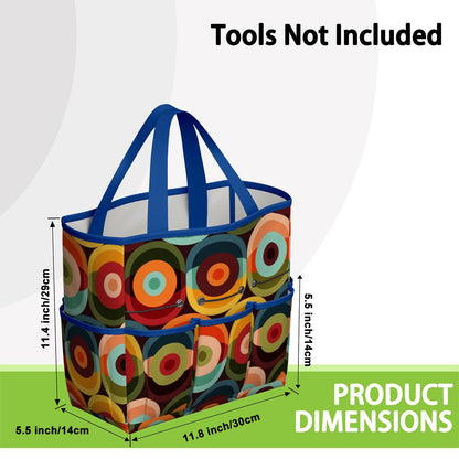 Retro Groovy Mod Space Orb Designed Mid Century Modern Garden Tool Bag