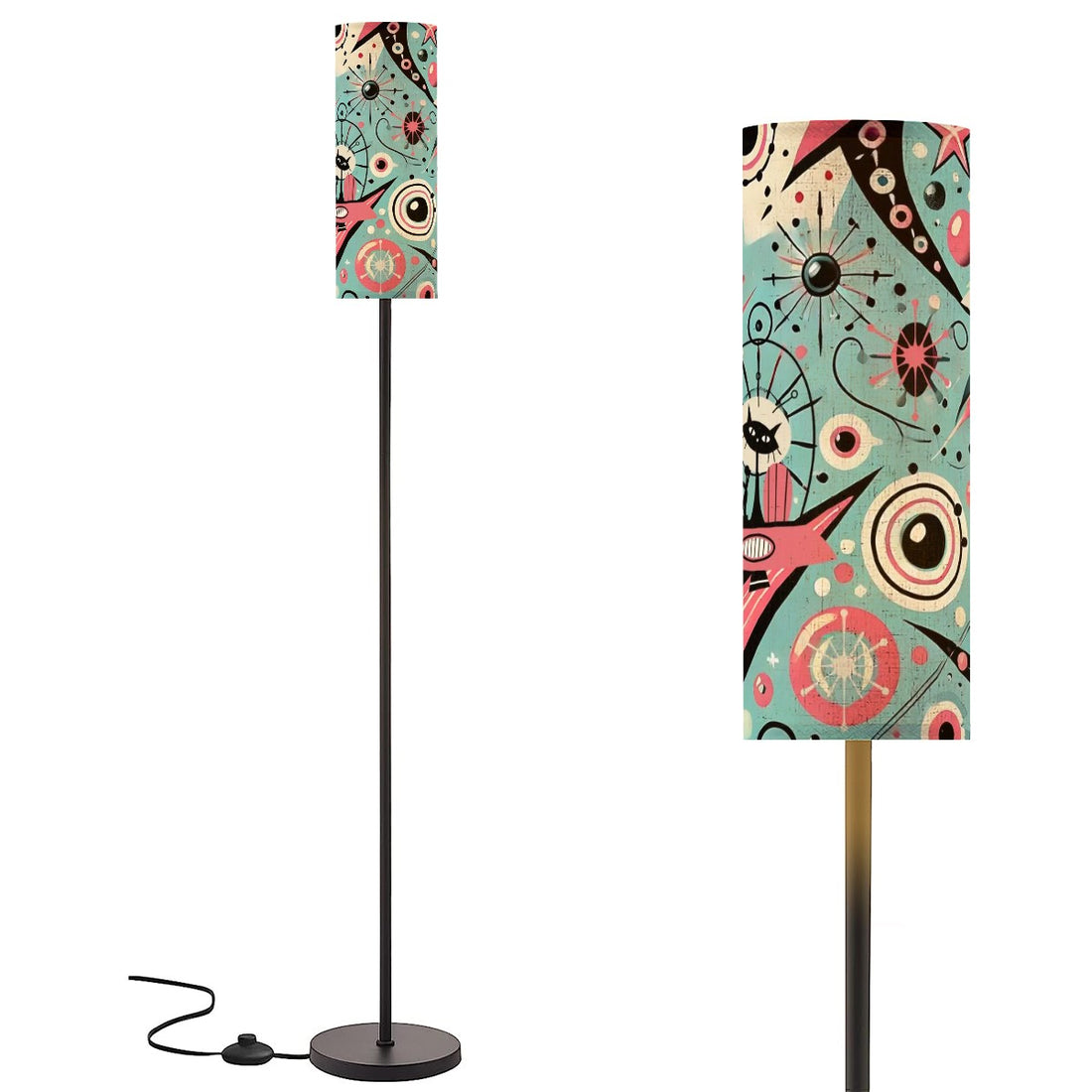 Atomic Cat Space Lamp, Mid Century Modern Floor Lamp - Mid Century Modern Gal