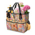 Vintage 70s Floral Pink Yellow Blue, Groovy Mid Mod Flower Power Garden Tool Bag - Mid Century Modern Gal
