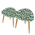 Art Deco Peacock Inspired Nesting Tables - Mid Century Modern Gal