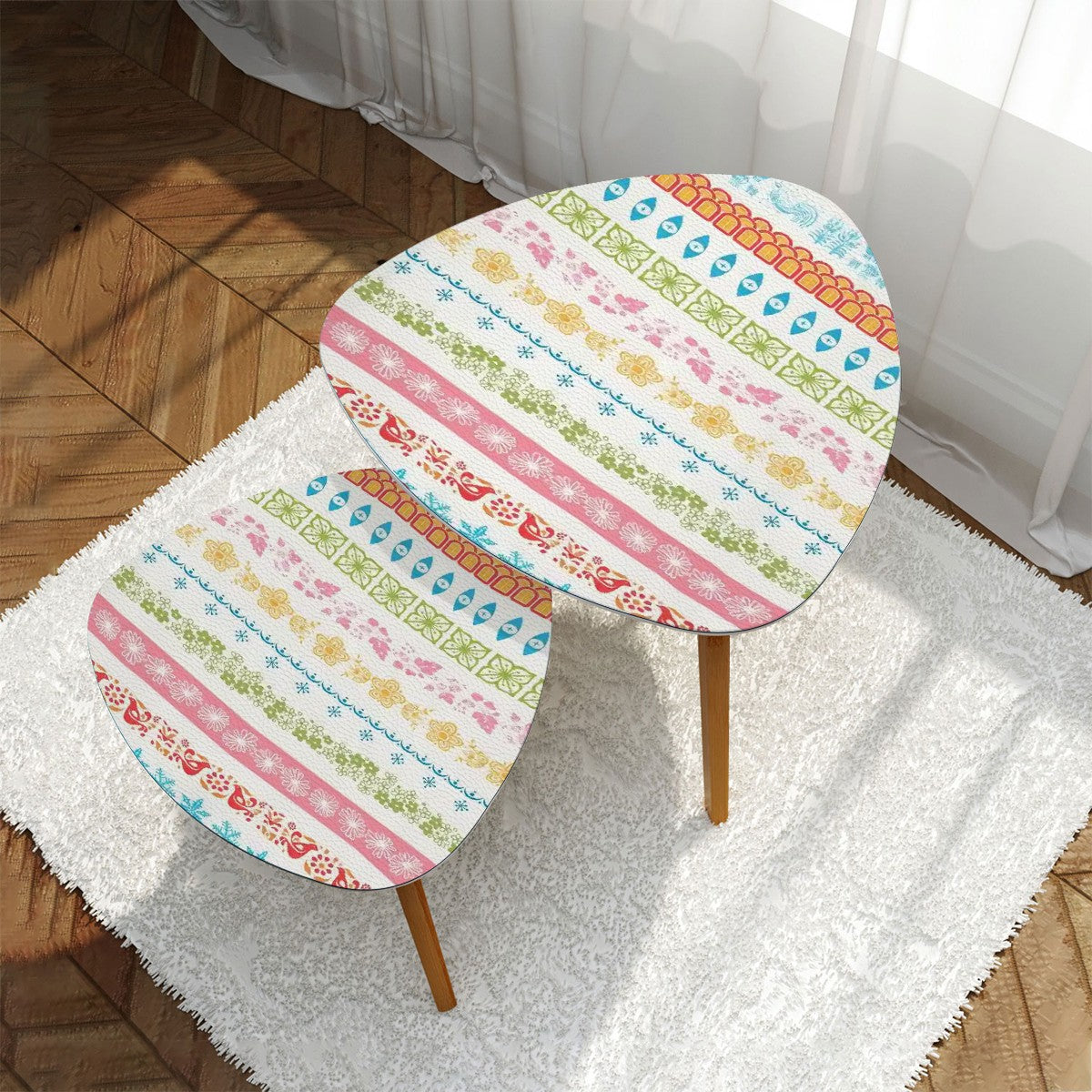 Pyrex Lover Collector Kitschy Mod Nesting Tables - Mid Century Modern Gal