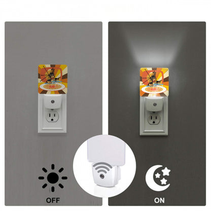 Hipster Doxie Dog Retro 70s Plug In Mid Mod LED Night Light Set of 2 - Mid Century Modern Gal