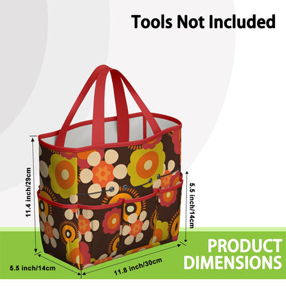 Retro Flower Power 70s Garden Tool Bag