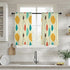 Mid Century Modern Geometric Abstract Retro Cafe Window Curtains - Mid Century Modern Gal