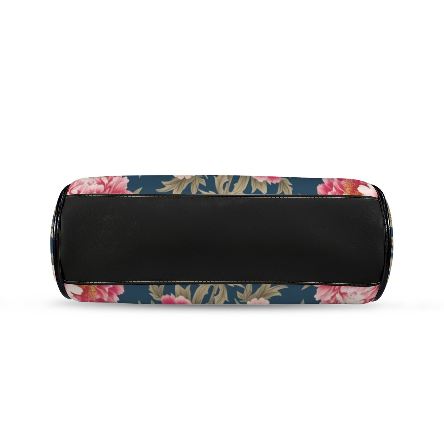 Modern Chinoiserie Royal Blue, Pink Red Floral Kisslock Crossbody Purse - Mid Century Modern Gal