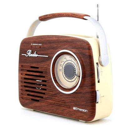 Wholesale Emerson Portable Retro Radio with Rechargeable Battery