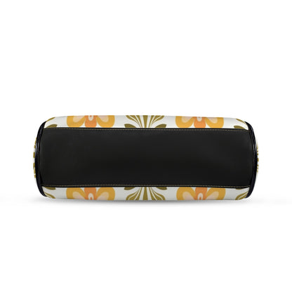 Scandinavian Modern Floral Mid Century Modern Kisslock Crossbody Purse - Mid Century Modern Gal