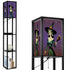 Mid Century Modern Vintage Pin Up Witch Purple Teal Halloween Lampshade for Floor Lamp with Shelves - Lampshade Only - Mid Century Modern Gal