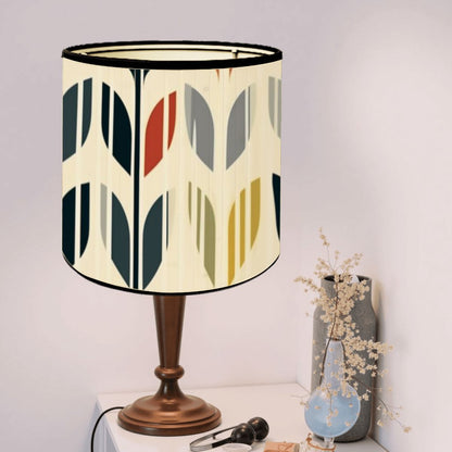 Scandinavian Modern Danish Flower Bamboo Drum Lampshade - Mid Century Modern Gal