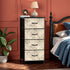 Art Deco Diamond Designed Elegant Modern 4-Drawer Dresser - Mid Century Modern Gal