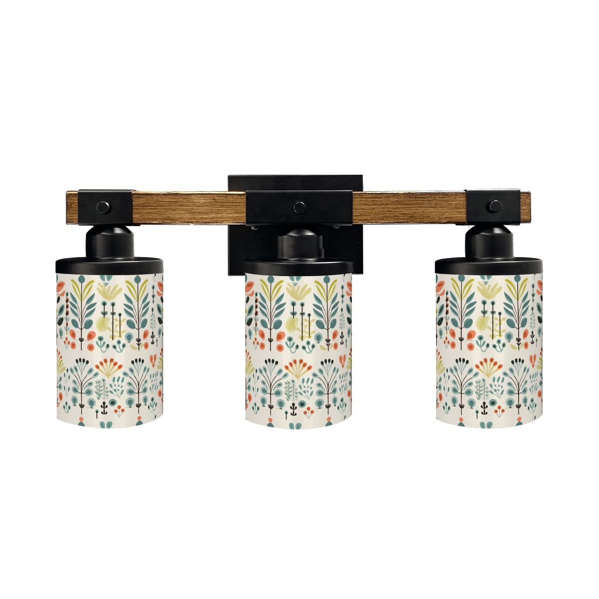 Scandinavian Modern Danish Floral Vanity Light Fixture - Mid Century Modern Gal
