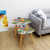 Mid Century Modern Palm Springs California Kitschy Flamingos Mod Cocktail Nesting Tables - Mid Century Modern Gal