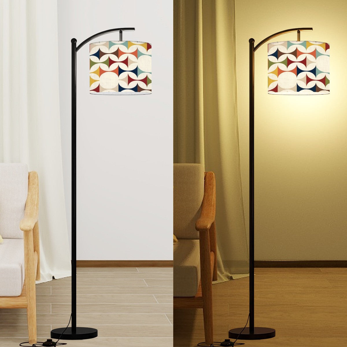 Scandinavian Modern Danish Designed Arc Floor Lamp - Mid Century Modern Gal