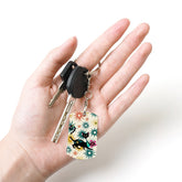 Atomic Starburst Kitschy Cat Mid Mod Keychain - Mid Century Modern Gal