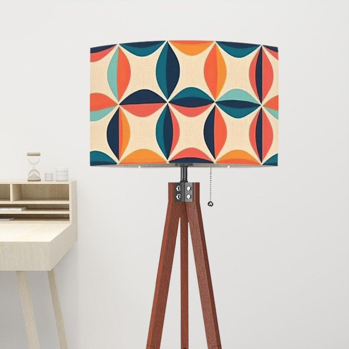Mid Century Modern Geometric Groovy Lamp Shade ONLY - For Tripod Floor Lamps Only - Mid Century Modern Gal