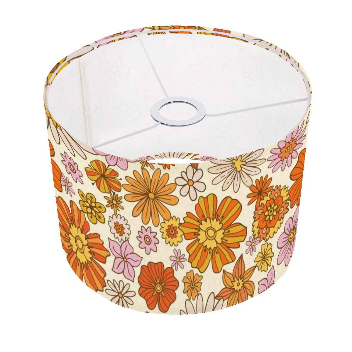 Flower Power Groovy 70s Lamp Shade ONLY