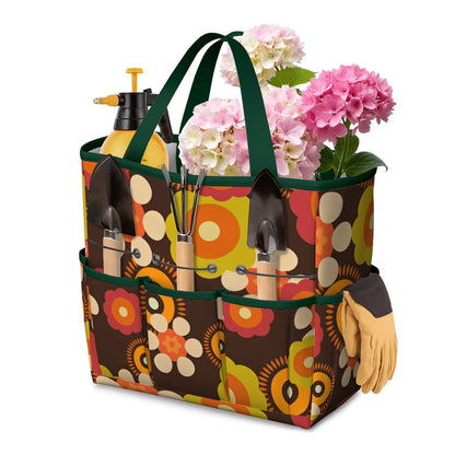 Retro Flower Power 70s Garden Tool Bag - Mid Century Modern Gal