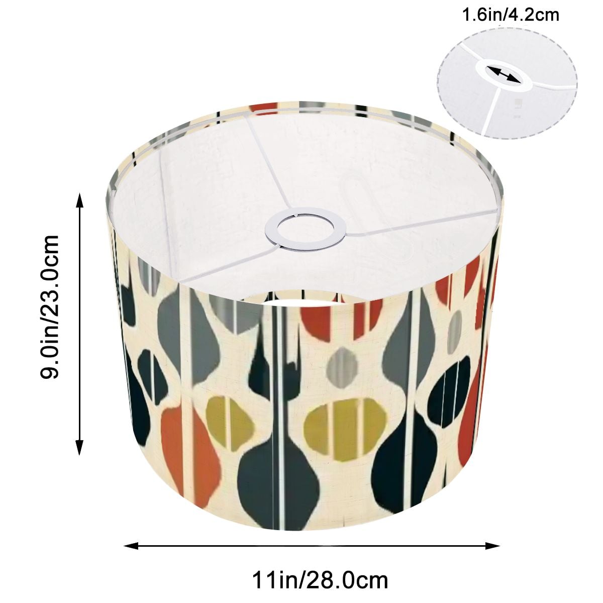 Mid Century Modern Scandinavian Designed Lamp SHADE ONLY - For Arc Floor Lamps Only - Mid Century Modern Gal