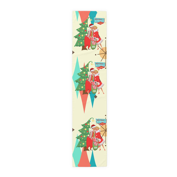 Festive Table Runner | Holiday Decor, Vintage Inspired, Christmas Table Decoration, Unique Gift for Home, Dining Table Accessory