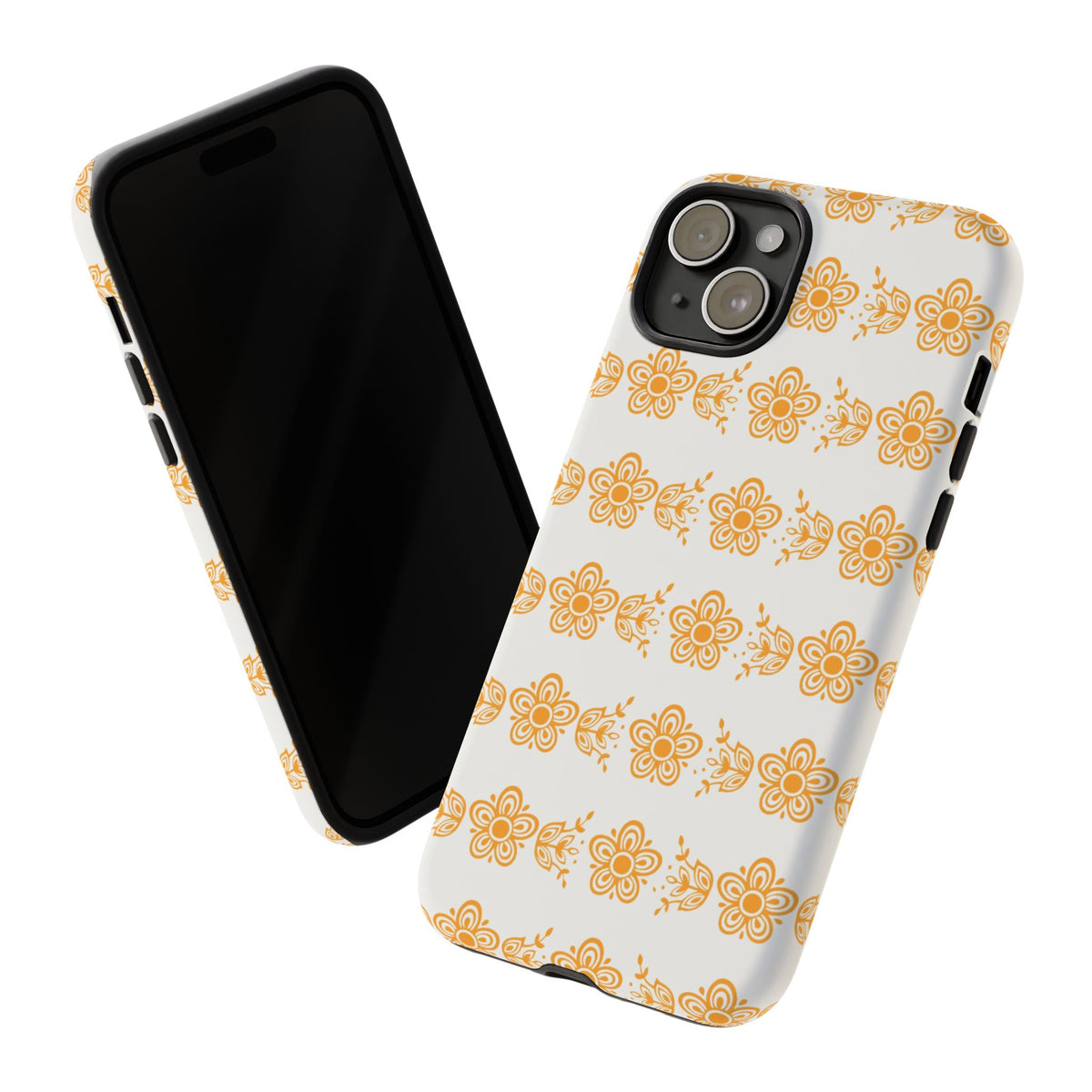 Pyrex Golden Butterfly Floral Phone Case, Tough Cases for Stylish Protection, Gift for Her, Durable, Trendy Floral Design, Cell Phone Cover