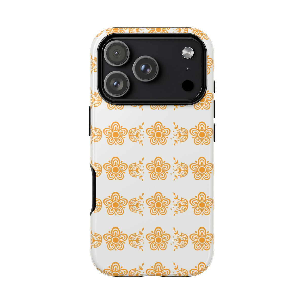 Pyrex Golden Butterfly Floral Phone Case, Tough Cases for Stylish Protection, Gift for Her, Durable, Trendy Floral Design, Cell Phone Cover