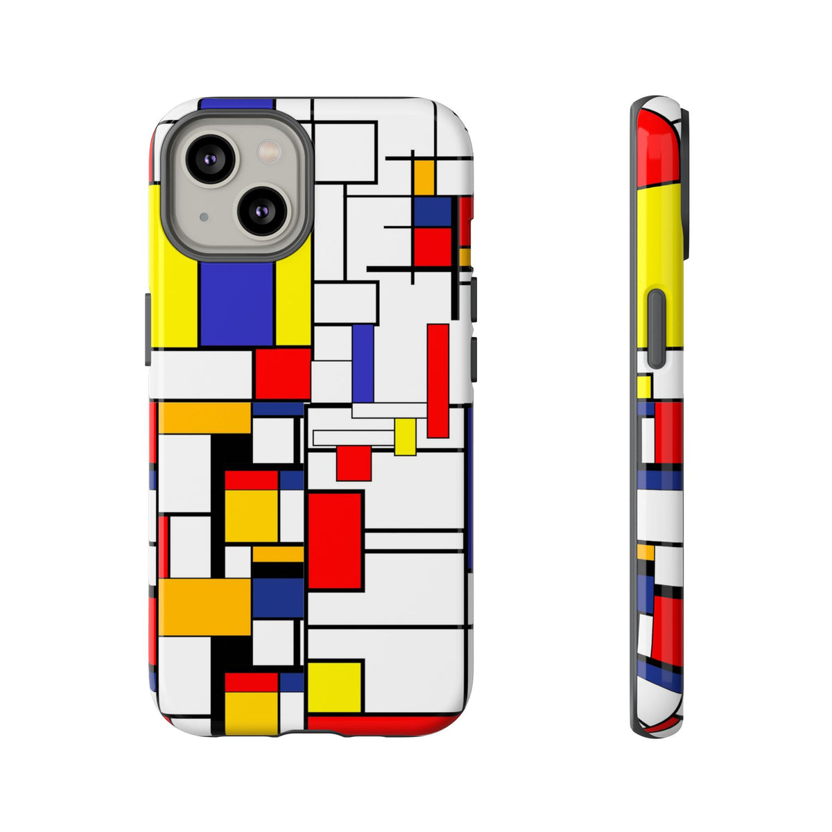 Retro Mod Mondrian, Mid Century Modern Style Tough Phone Case - Mid Century Modern Gal