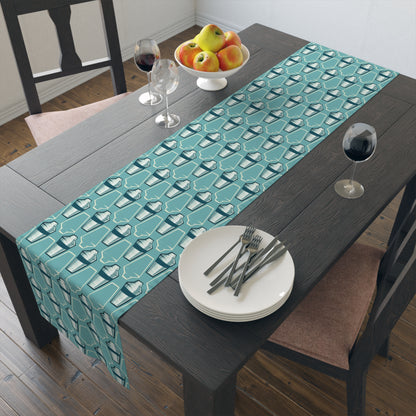 Mid Century Modern Barware Martini Shaker Modern Table Runner - Mid Century Modern Gal