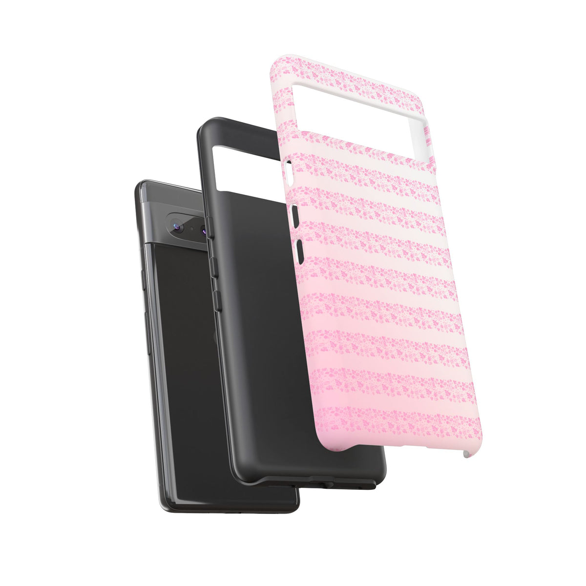 Pink Pyrex Gooseberry Striped Phone Case, Stylish Phone Cover, Tough Protective Case, Cute Cell Phone Case, Trending Gift for Her