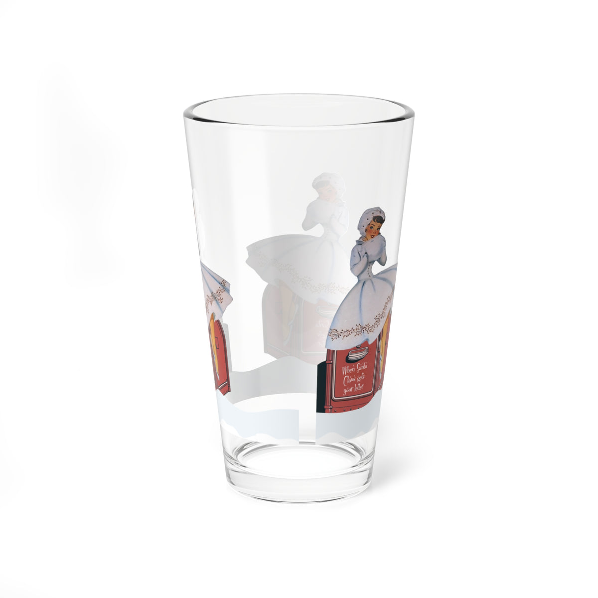 Mid Century Modern Christmas Kitsch Vintage Design Mixing Glass MCM Barware - Mid Century Modern Gal