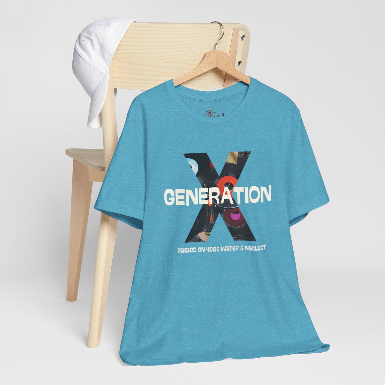 Generation X Retro Tee, Raised On Hose Water And Neglect Unisex Jersey Short Sleeve Tee
