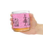 50s Retro Gal  Pink Jukebox Rocks Glass – 10oz Cocktail Glass for Vintage Lovers - Mid Century Modern Gal