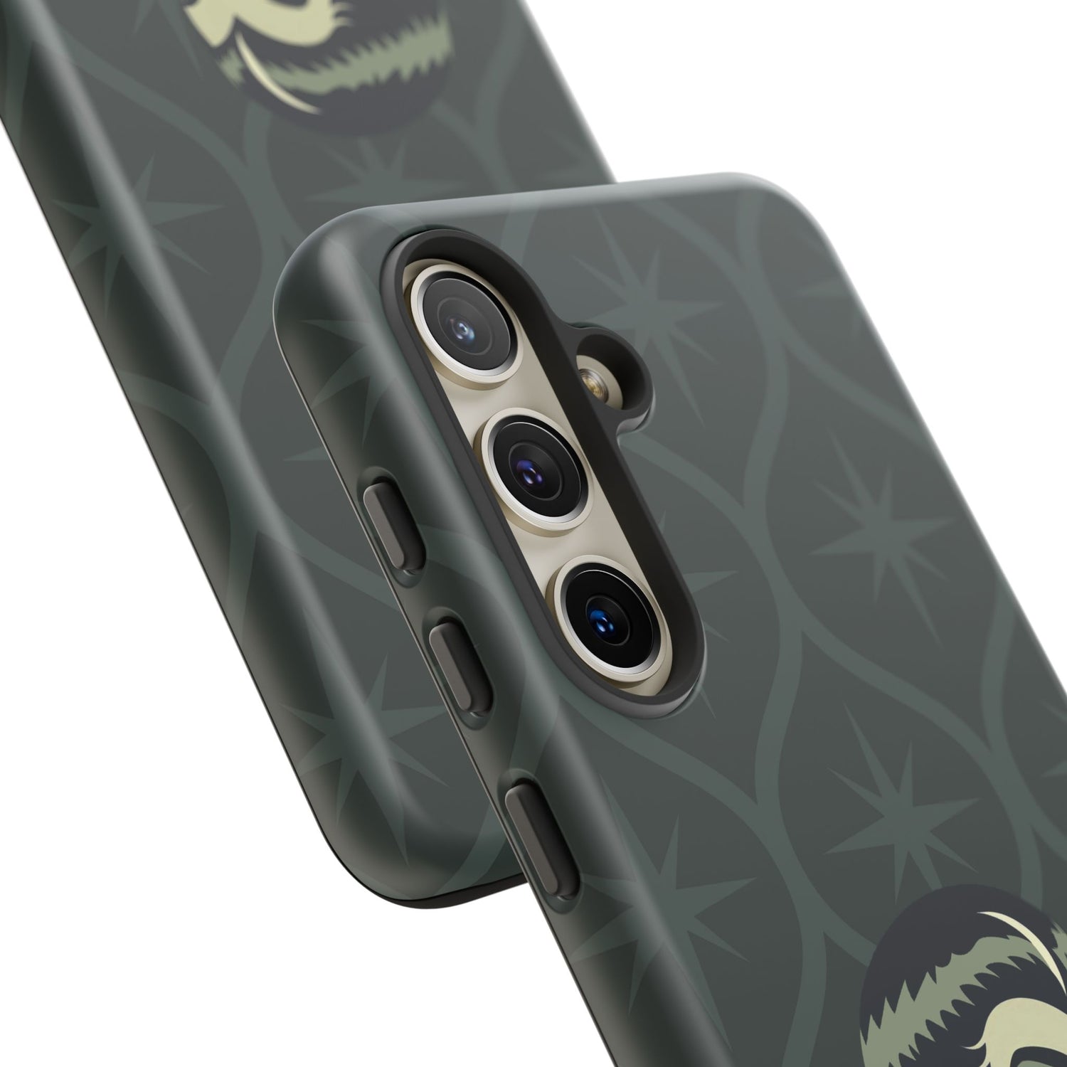 Vampire Dracula Girl Halloween Goth Horror Buff MCM Green Tough Phone Case