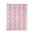 Atomic 50s Pink, Starbursts, Mid ModChic Comforter with Pink and Teal Pattern for Cozy Bedrooms - Mid Century Modern Gal